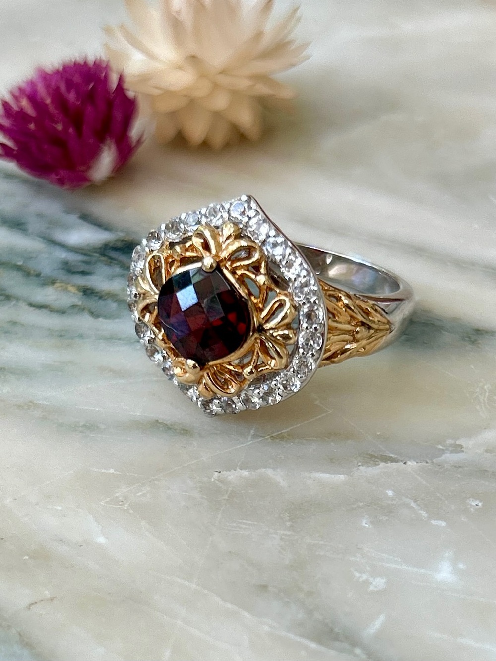 Victoria Wieck Designer Garnet Ring